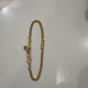 Gorjana Gold Chain Link Bracelet letter D- Women Jewelry